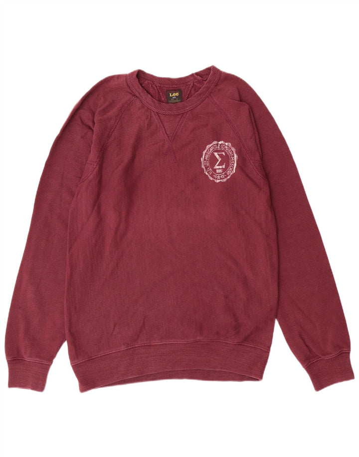 LEE moletom masculino jumper médio marrom algodão