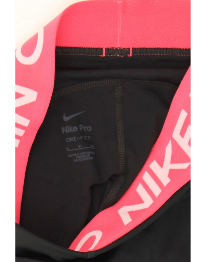 Leggings Nike Dri Fit Graphic UK 8 Pequeno Preto Colourblock Poliéster