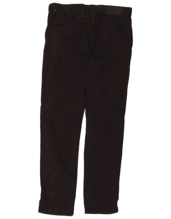 Hugo Boss Mens Delaware Slim Fit Calça Casual W34 L32 Algodão Preto