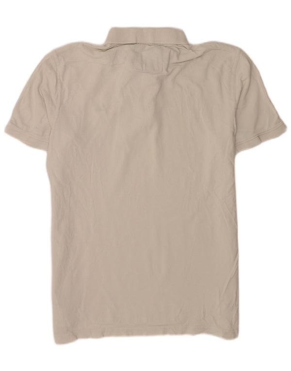 Camisa polo masculina Crew Clothing grande algodão branco