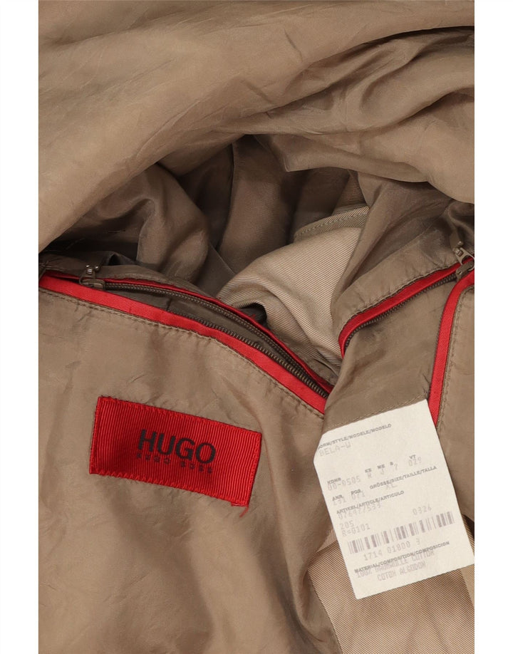 Sobretudo masculino Hugo Boss UK 42 XL algodão bege