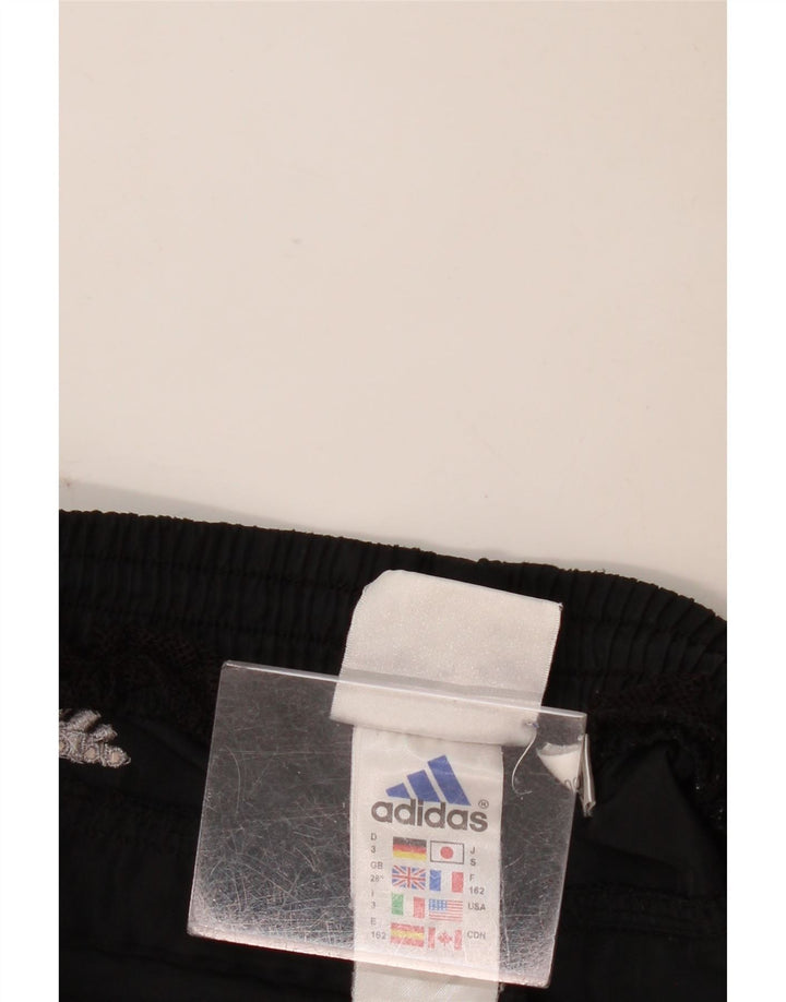 Adidas masculino solto ajuste calças de treino joggers pequeno poliéster preto