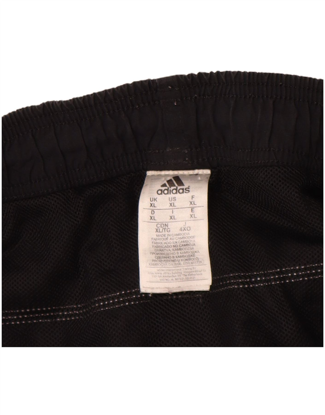 Shorts de natação masculino Adidas XL preto nylon