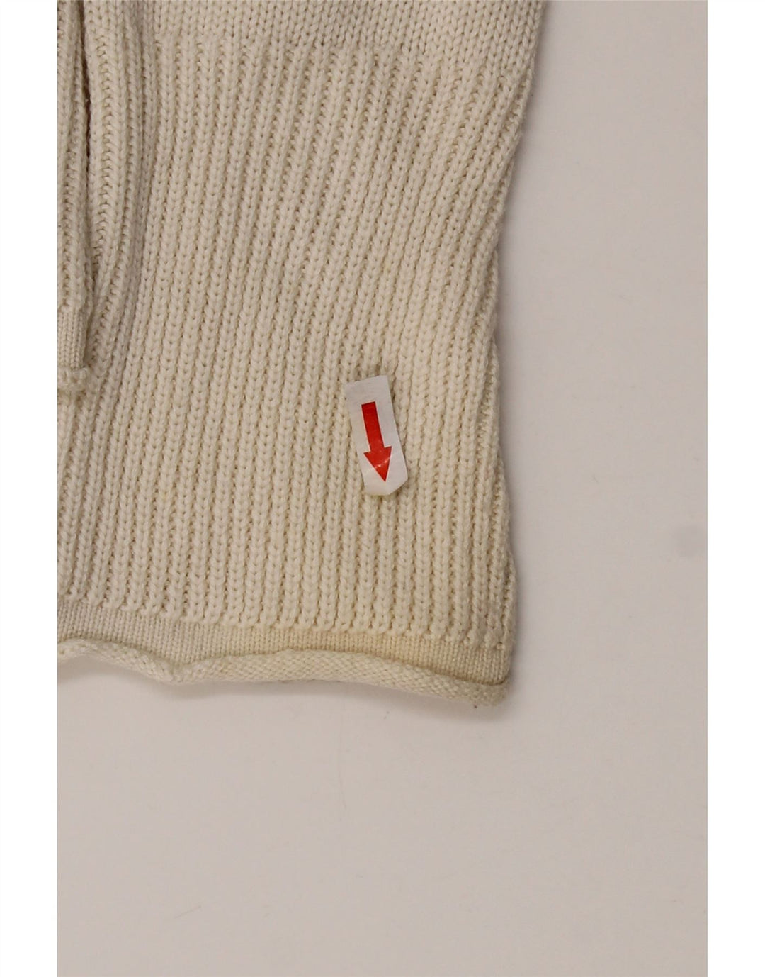Zara Suéter feminino com gola e zíper Reino Unido 14 grande branco