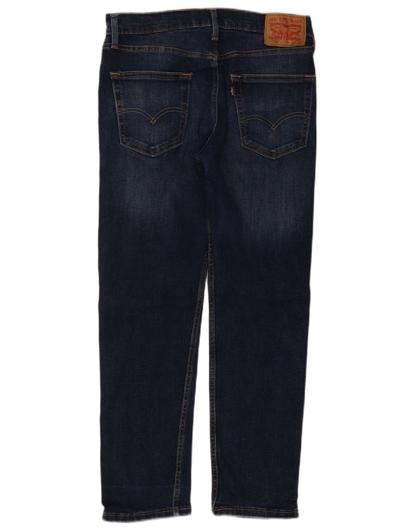 LEVI'S Masculino 502 Tapered Jeans W32 L28 Azul Algodão