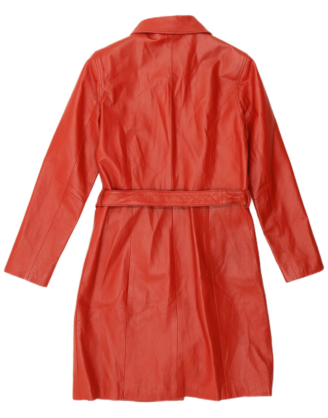 Casaco de couro feminino Kara UK 10 pequeno couro vermelho