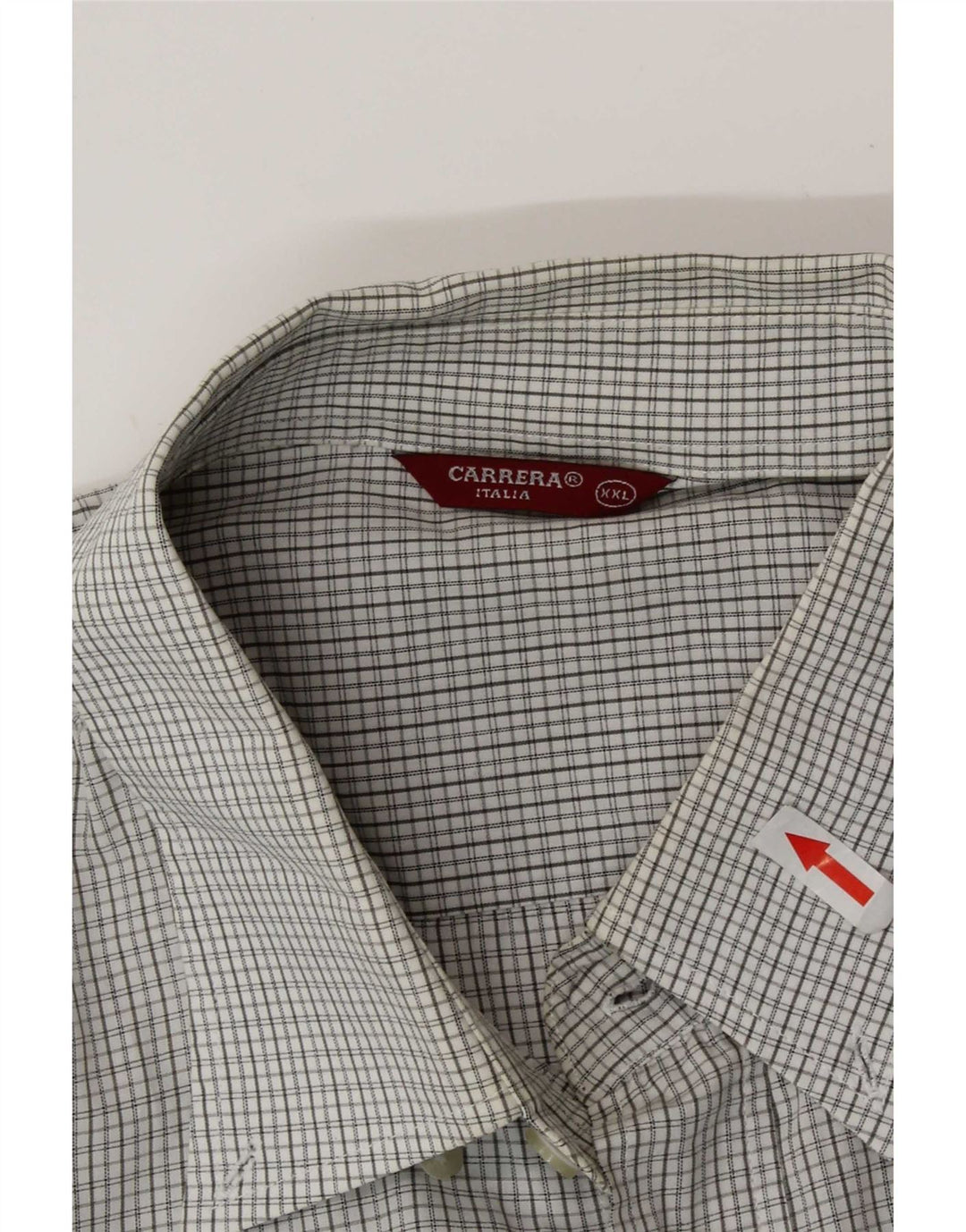 Camisa masculina Carrera 2XL xadrez cinza