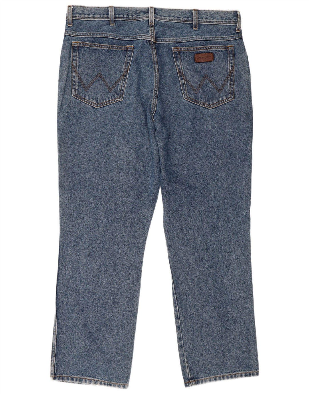 Calça jeans reta masculina WRANGLER regular fit W40 L30 algodão azul
