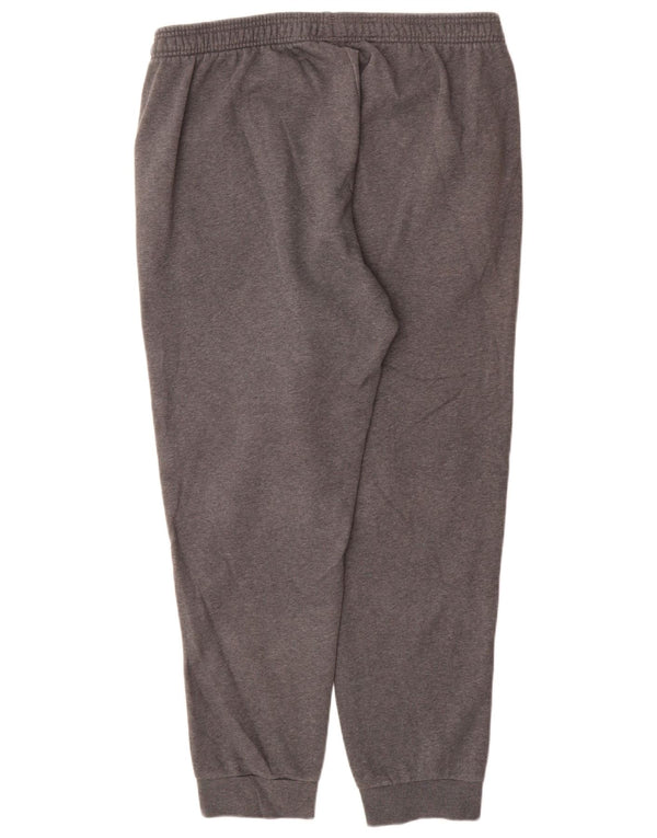 Calça de treino masculina Adidas Joggers XL cinza manchado de algodão