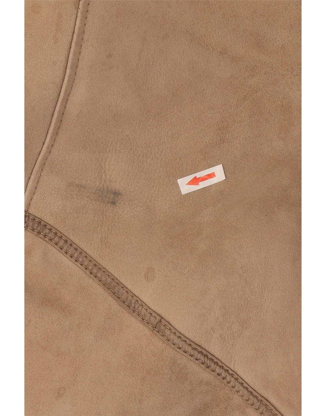 Jaqueta feminina vintage de shearling IT 46 grande shearling bege