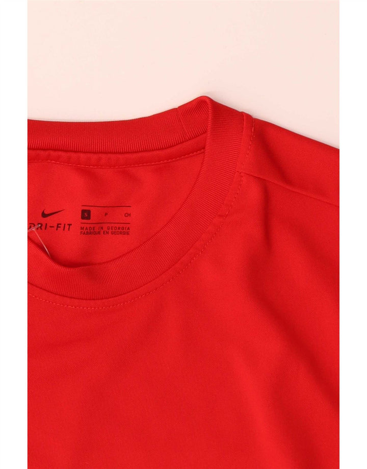 Camiseta Nike Masculina Dri Fit Graphic Top Pequeno Poliéster Vermelho