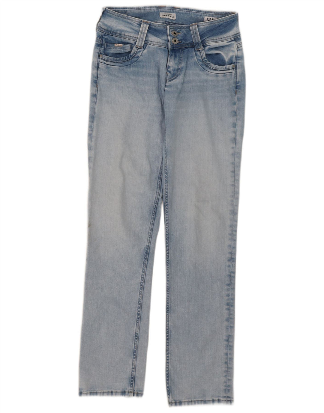 PEPE Jeans Feminino Reto W29 L32 Azul Algodão