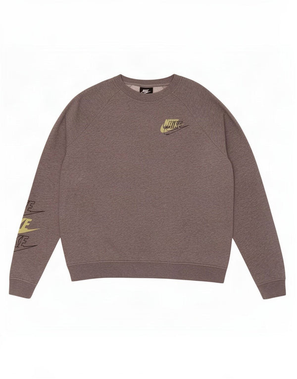 Moletom gráfico masculino Nike Jumper médio cinza algodão