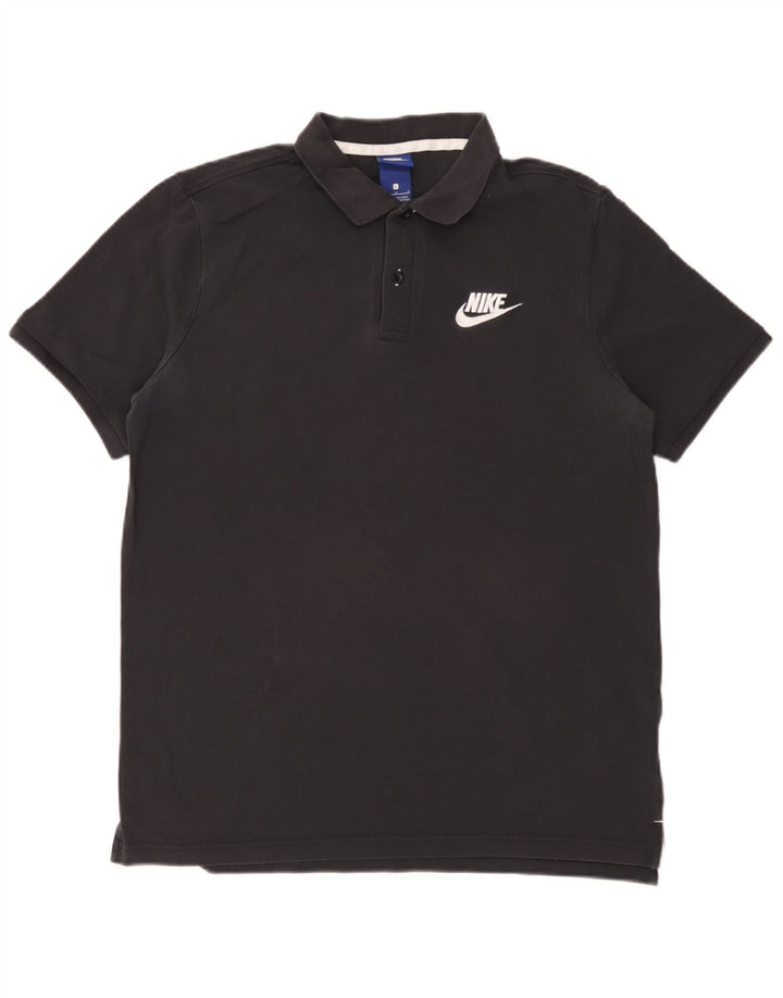 Camisa polo masculina Nike grande algodão preto