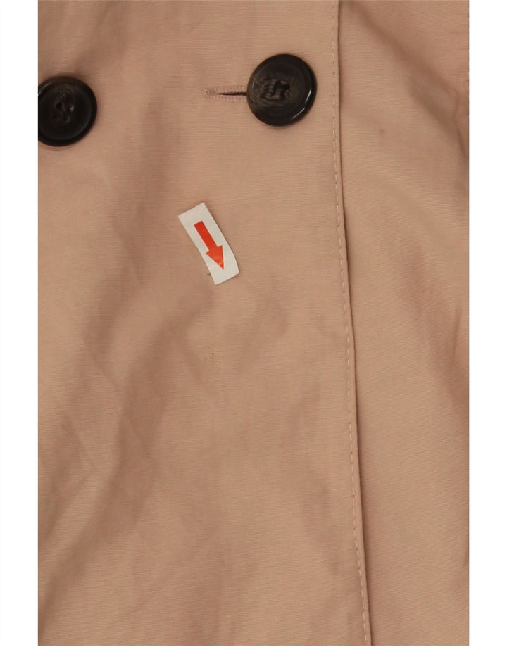 Trench Coat feminino Marks & Spencer Reino Unido 10 pequeno algodão rosa