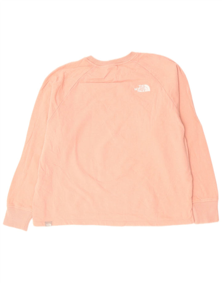 Suéter feminino oversized THE NORTH FACE Reino Unido 16 grande algodão rosa