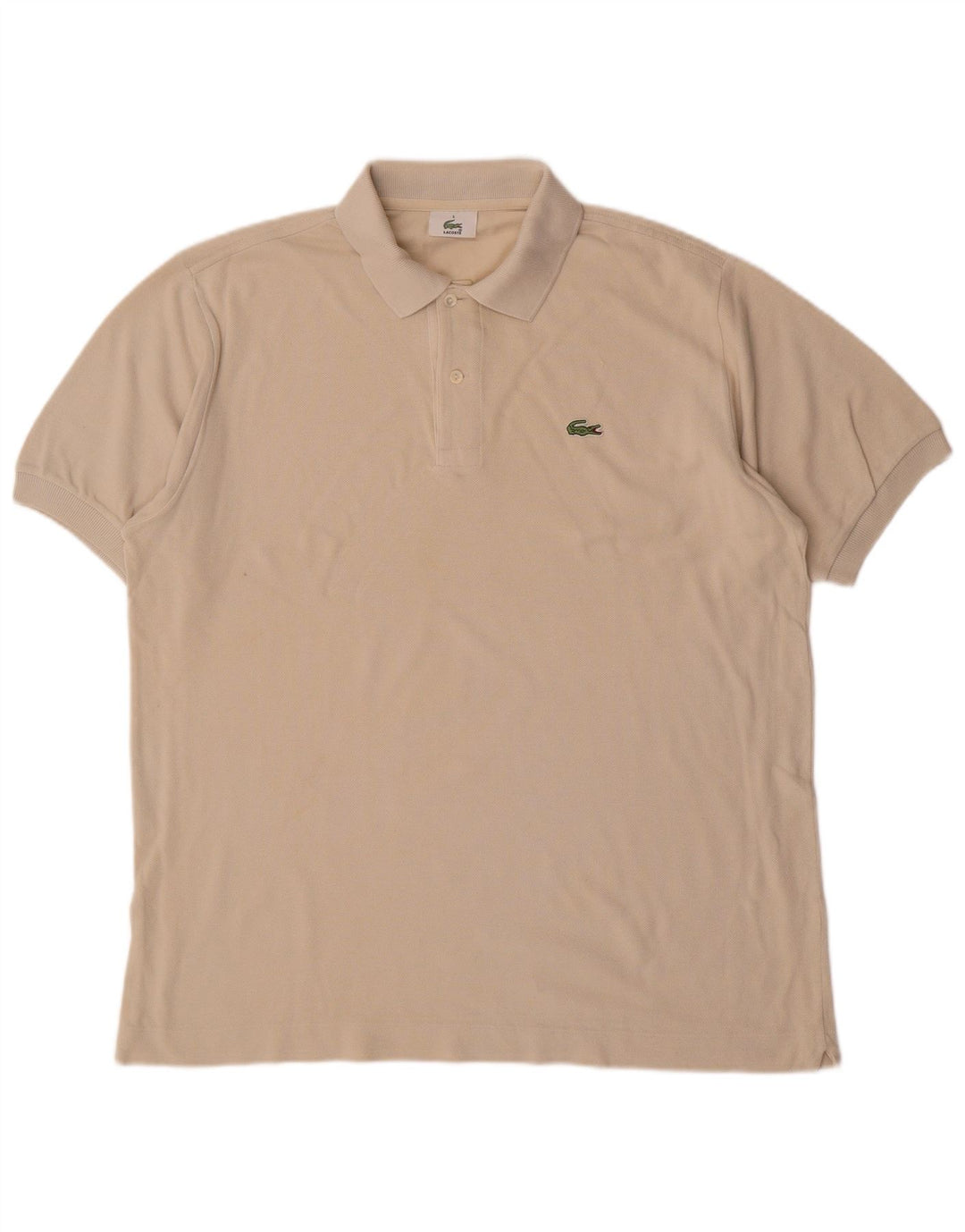 Camisa polo masculina LACOSTE tamanho 5 grande algodão branco