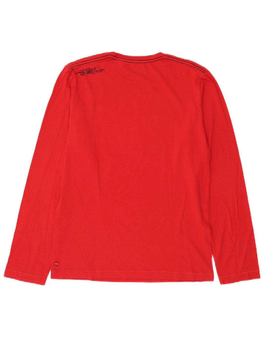O'Neill Mens Slim Fit Graphic Top Manga Longa Médio Algodão Vermelho