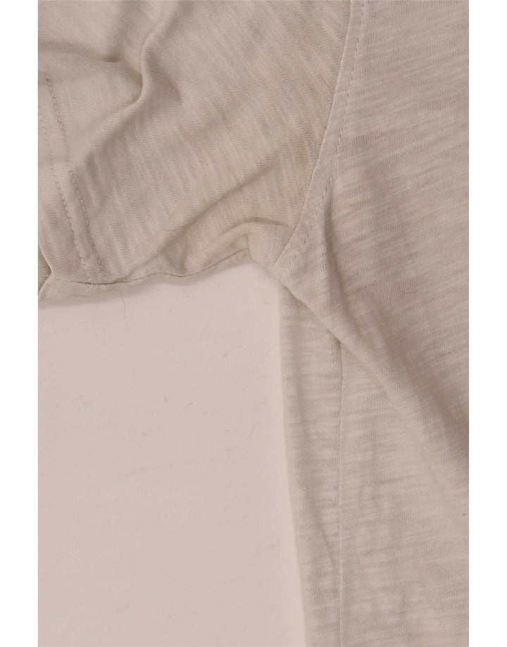 Camiseta masculina Fat Face Top médio branco manchado