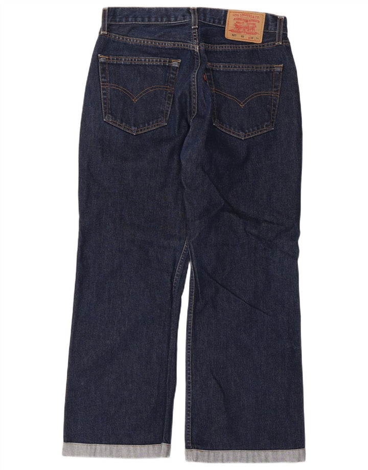 Levi's Masculino 527 Bootcut Jeans W32 L27 Azul Marinho Algodão