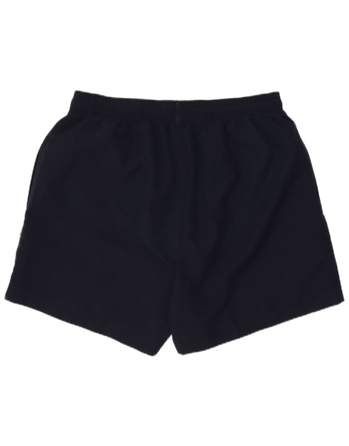 Shorts esportivos masculinos Adidas grandes poliéster azul marinho