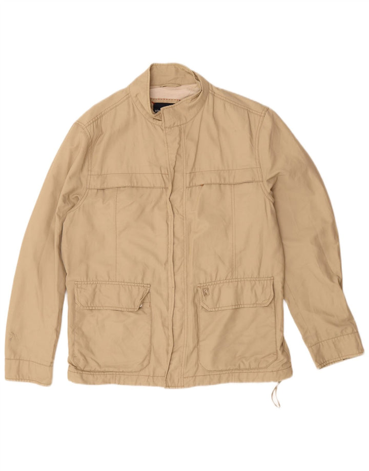 Jaqueta utilitária masculina Pierre Cardin UK 38 médio bege