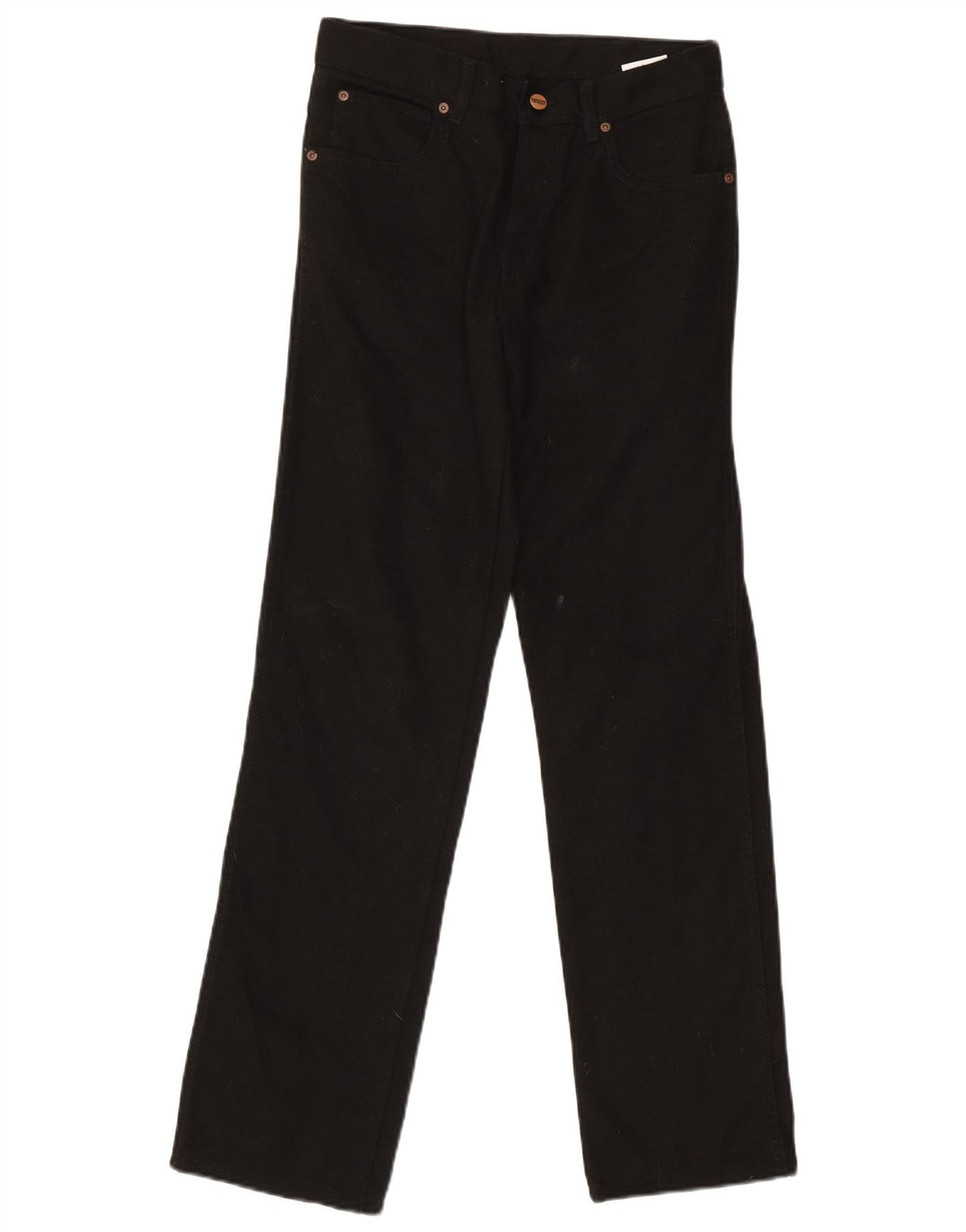 Wrangler Mens Straight Jeans W30 L31 Algodão Preto