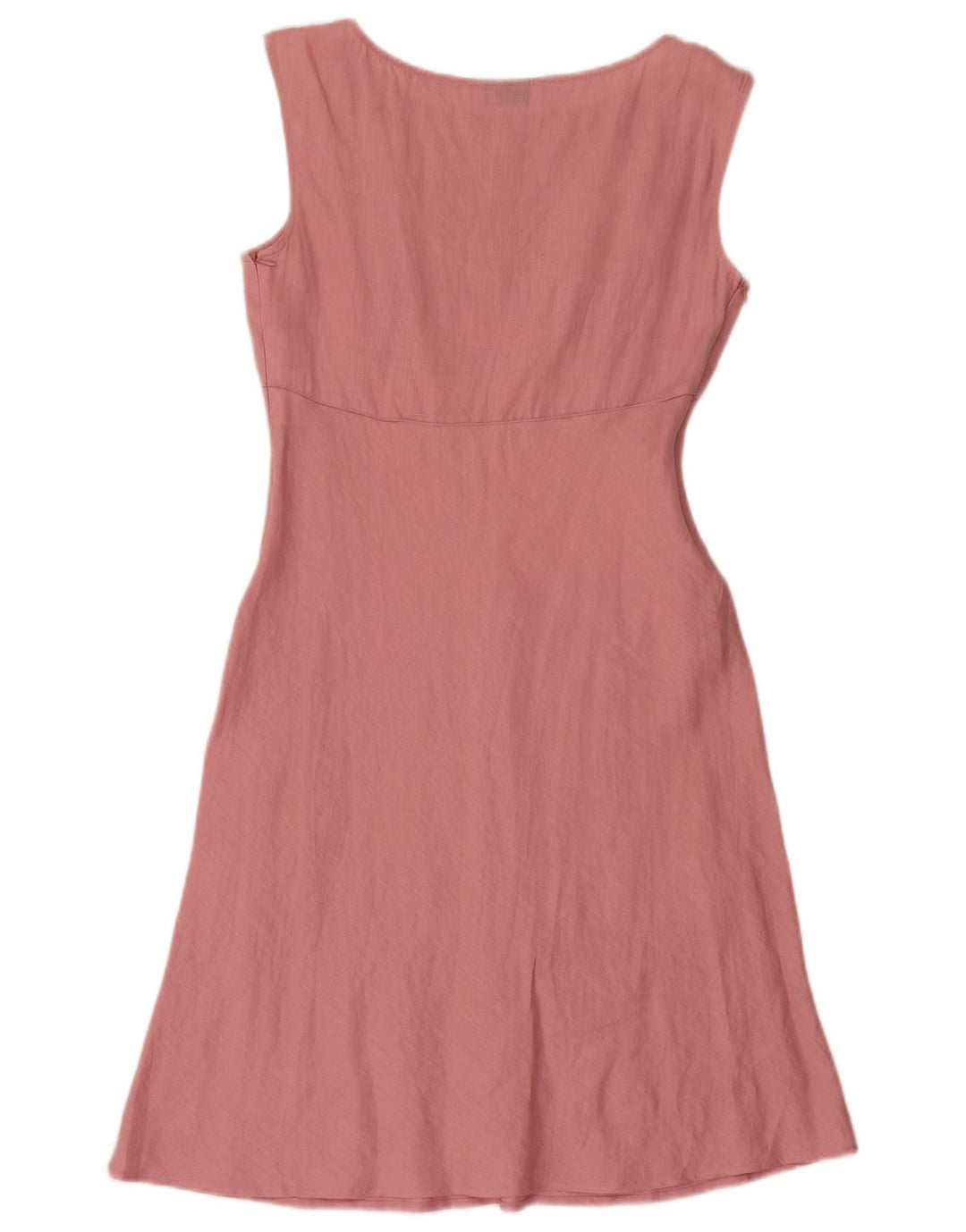 Vestido feminino Marella A-Line UK 12 linho rosa médio
