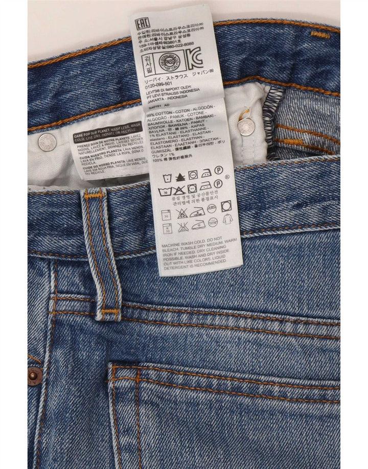 Jeans slim feminino Levi's W27 L26 algodão azul