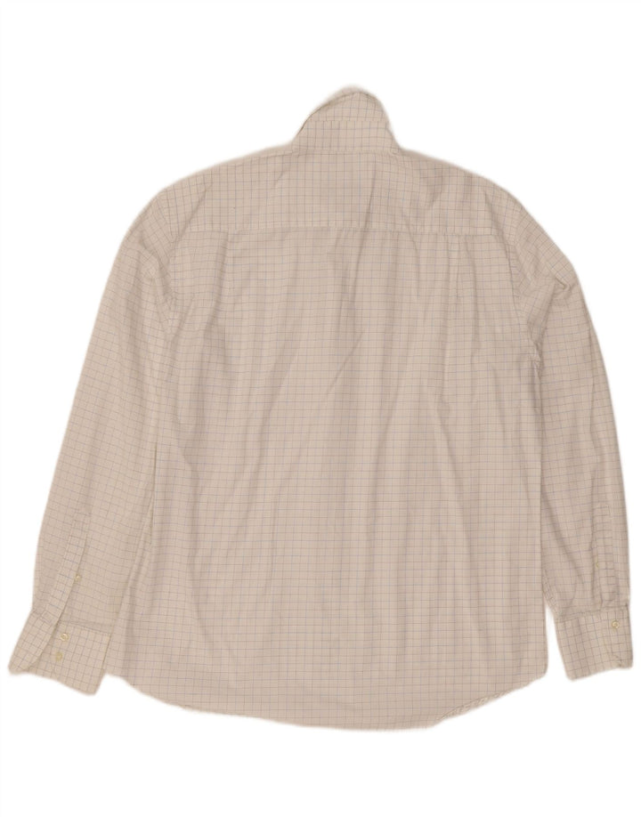 Camisa masculina Luciano Soprani grande xadrez branco