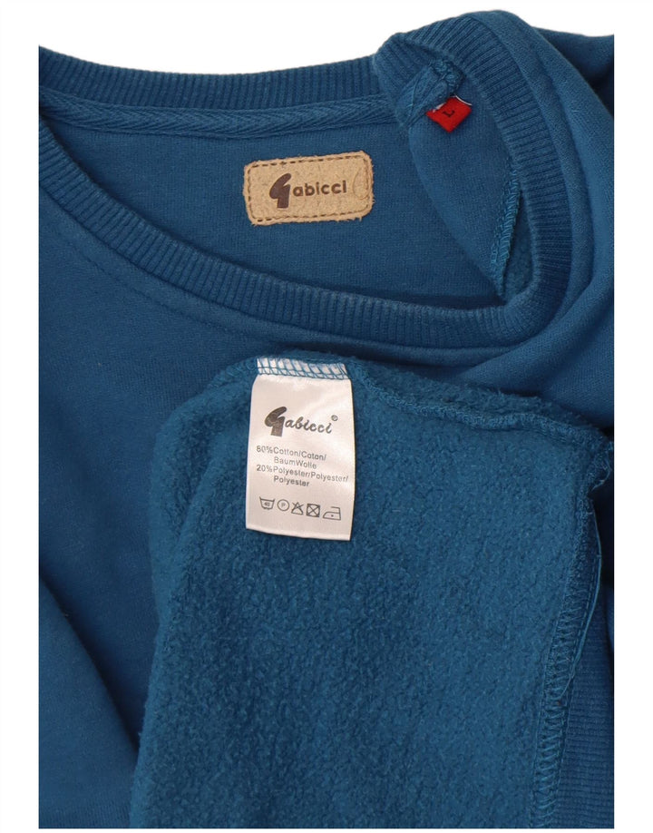 Gabicci moletom masculino jumper grande algodão azul