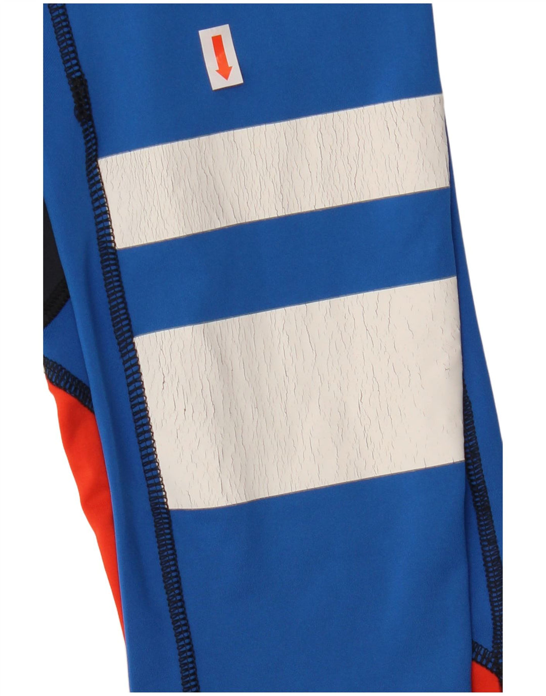 Leggings gráficas femininas Superdry UK 8 pequeno bloco colorido azul marinho