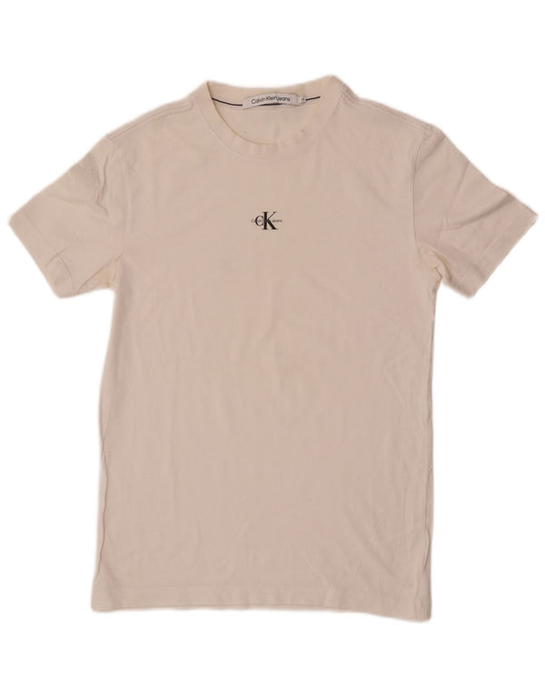 Camiseta masculina Calvin Klein Jeans Top XS Branco