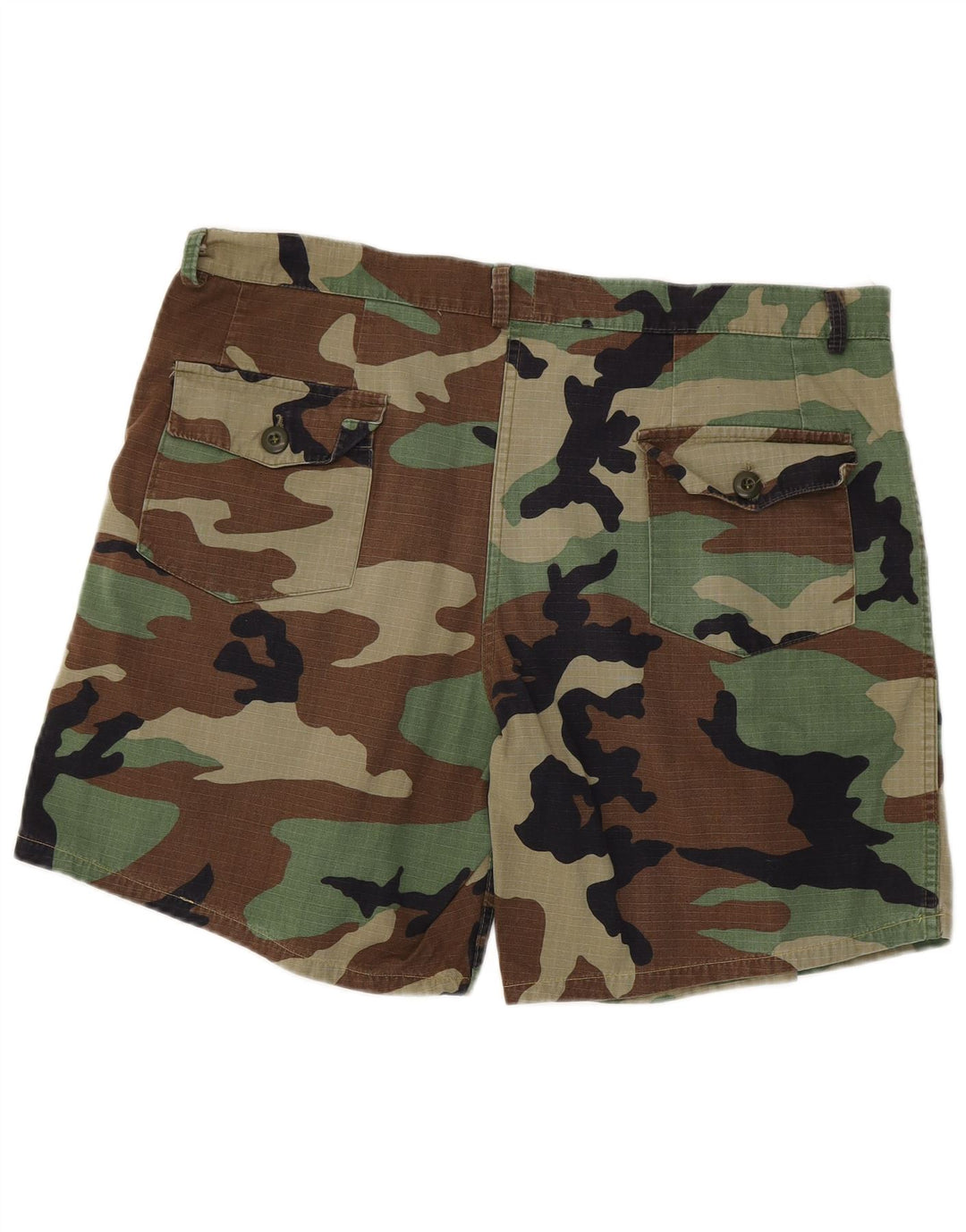 Shorts casuais masculinos VINTAGE W38 XL cáqui camuflado algodão