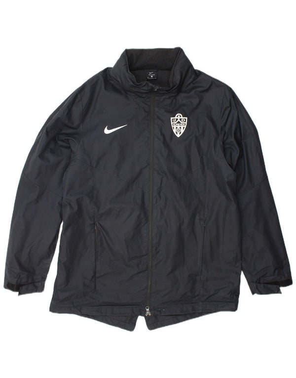 Jaqueta de chuva masculina Nike com capuz UK 42 XL cinza poliéster