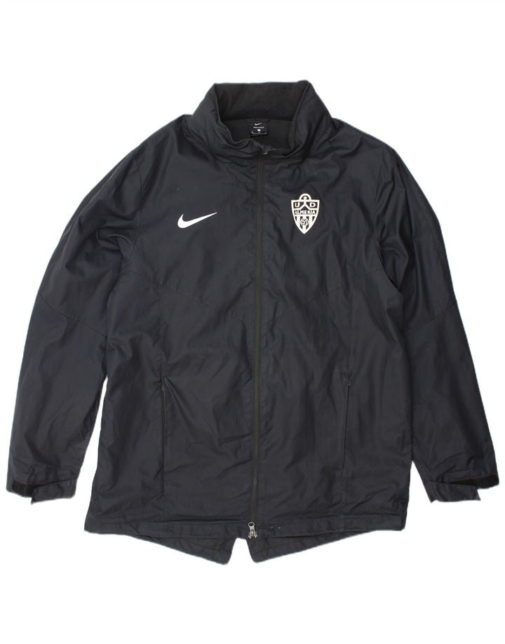 Jaqueta de chuva masculina Nike com capuz UK 42 XL cinza poliéster