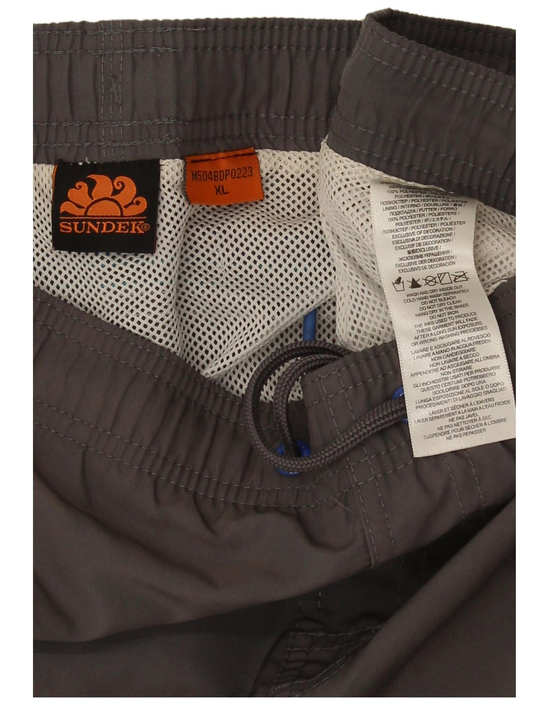 Shorts de natação masculino Sundek XL cinza Colourblock poliéster