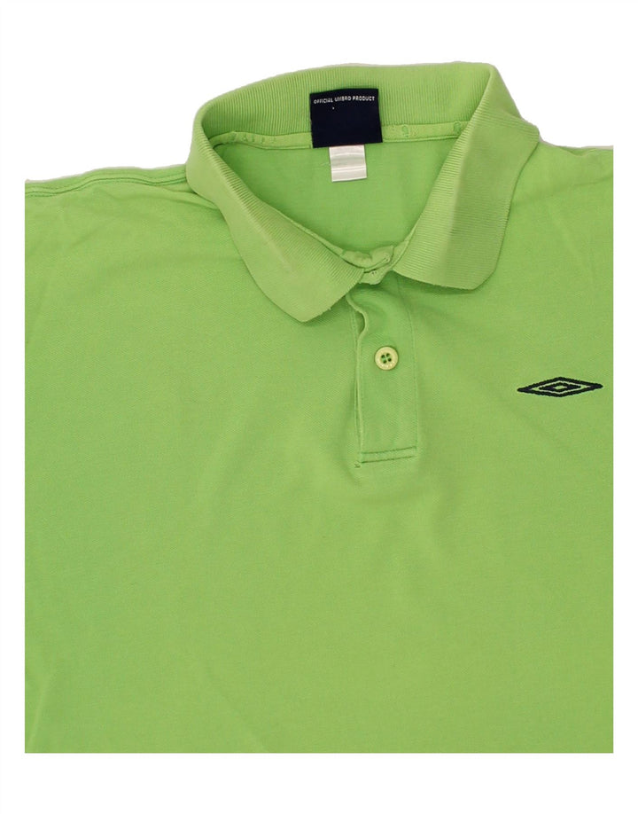 UMBRO Mens Polo Shirt XL Green Cotton Vintage Umbro and Second-Hand Umbro from Messina Hembry 