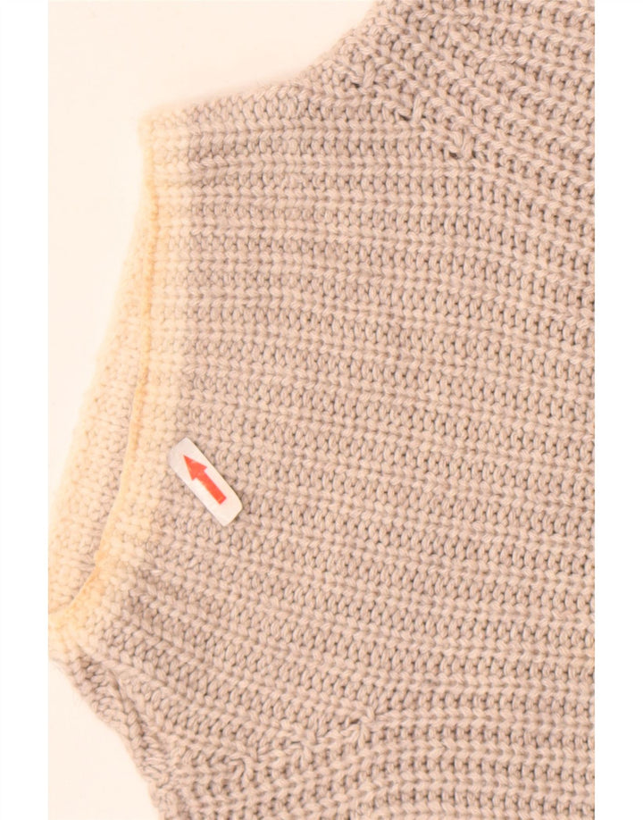 Suéter feminino Marks & Spencer com gola tartaruga Reino Unido 10 pequeno azul marinho