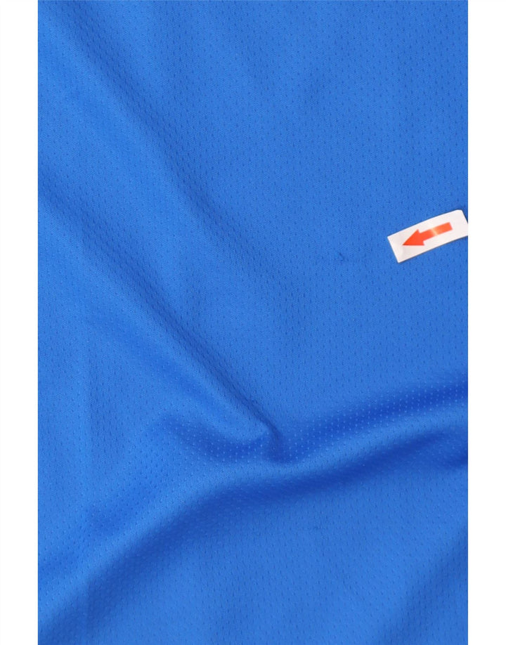 Adidas Mens Graphic Camiseta Top Grande Azul Poliéster