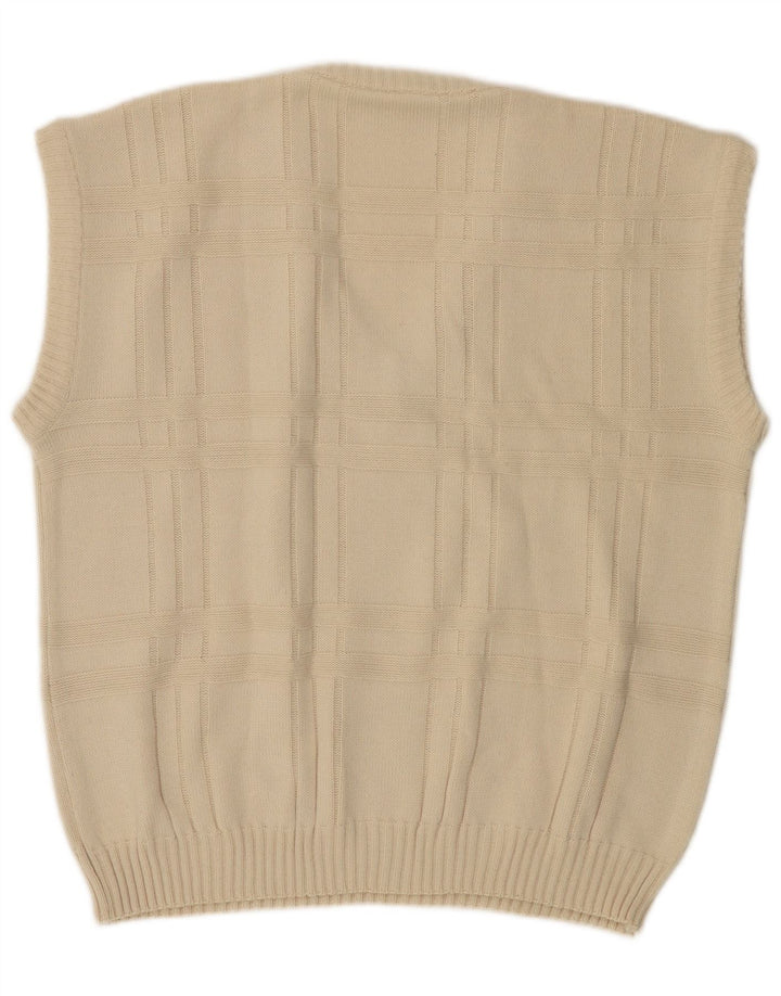 Regata masculina VINTAGE IT 52/54 grande off white poliacrílico