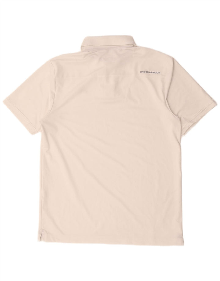 Camisa polo masculina Under Armour Heat Gear médio branco