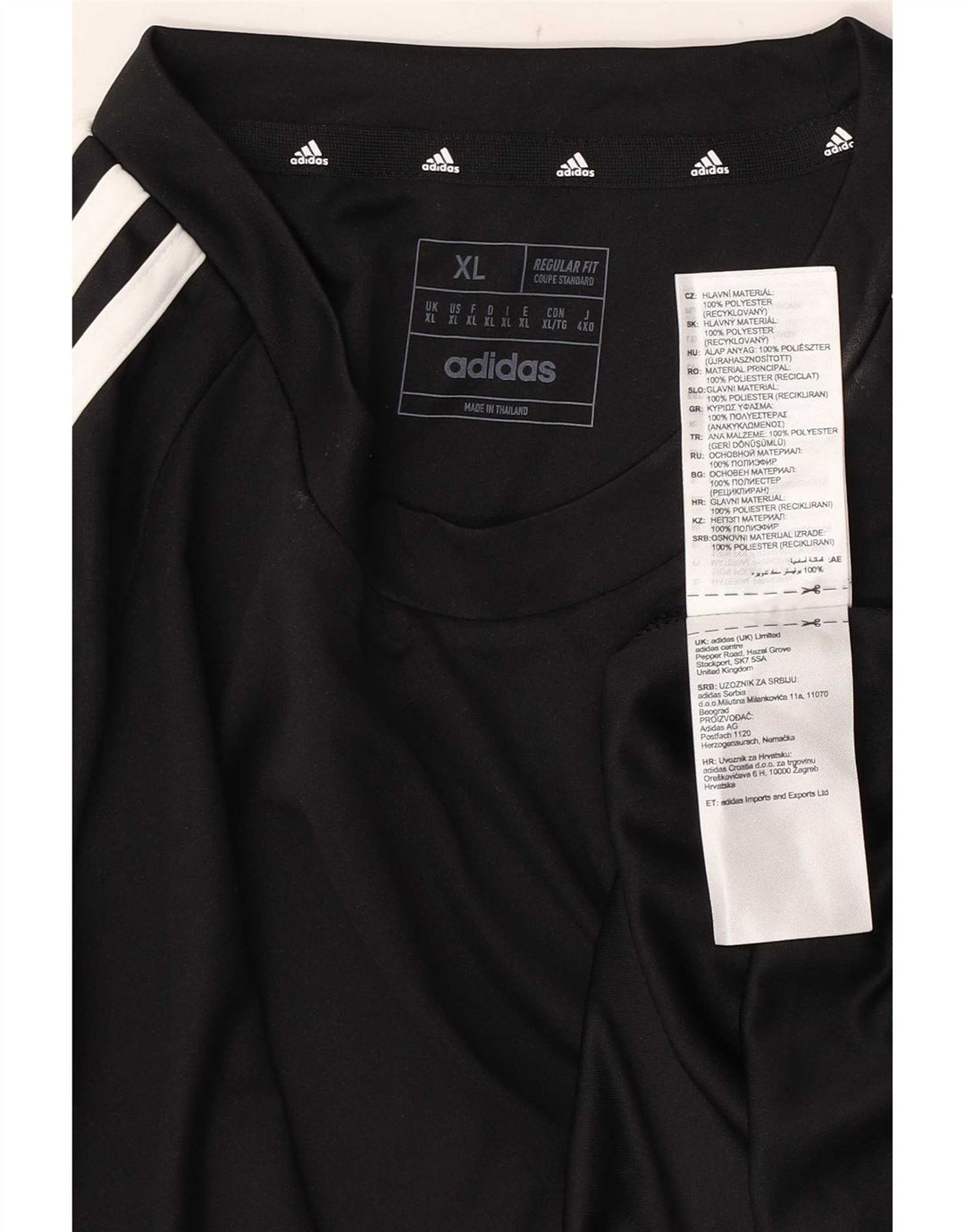 Adidas Mens Aeroready Regular Fit Camiseta Top XL Preto Poliéster
