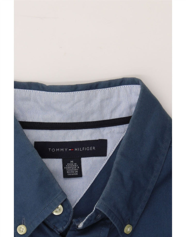 TOMMY HILFIGER Mens Shirt Medium Blue Cotton Vintage Tommy Hilfiger and Second-Hand Tommy Hilfiger from Messina Hembry 