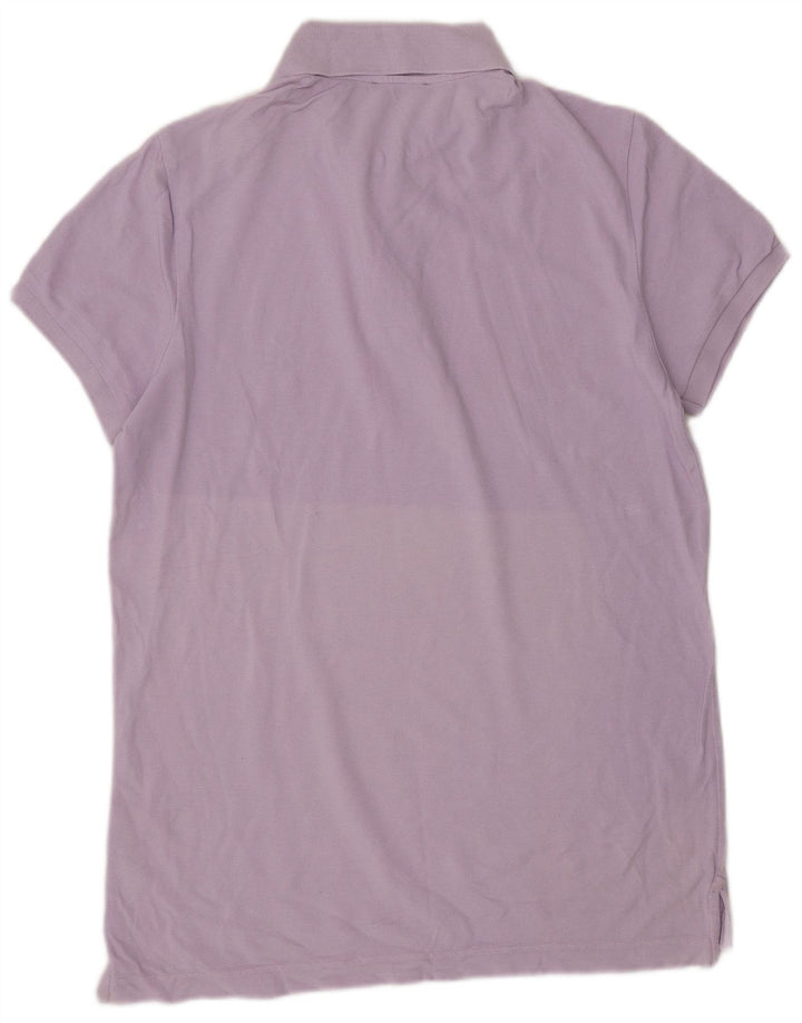 Camisa polo masculina BENETTON grande algodão roxo