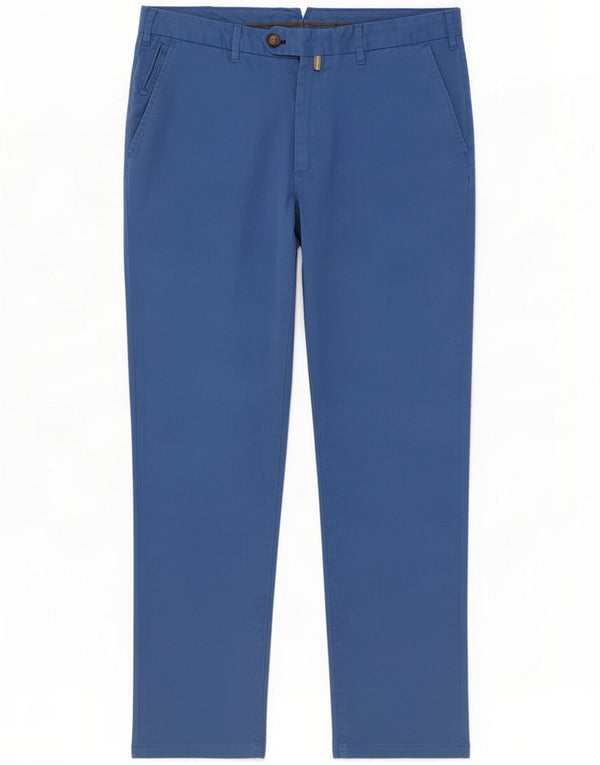 Massimo Dutti Mens Slim Fit Chino Calças EU 46 XL W36 L30 Azul Algodão
