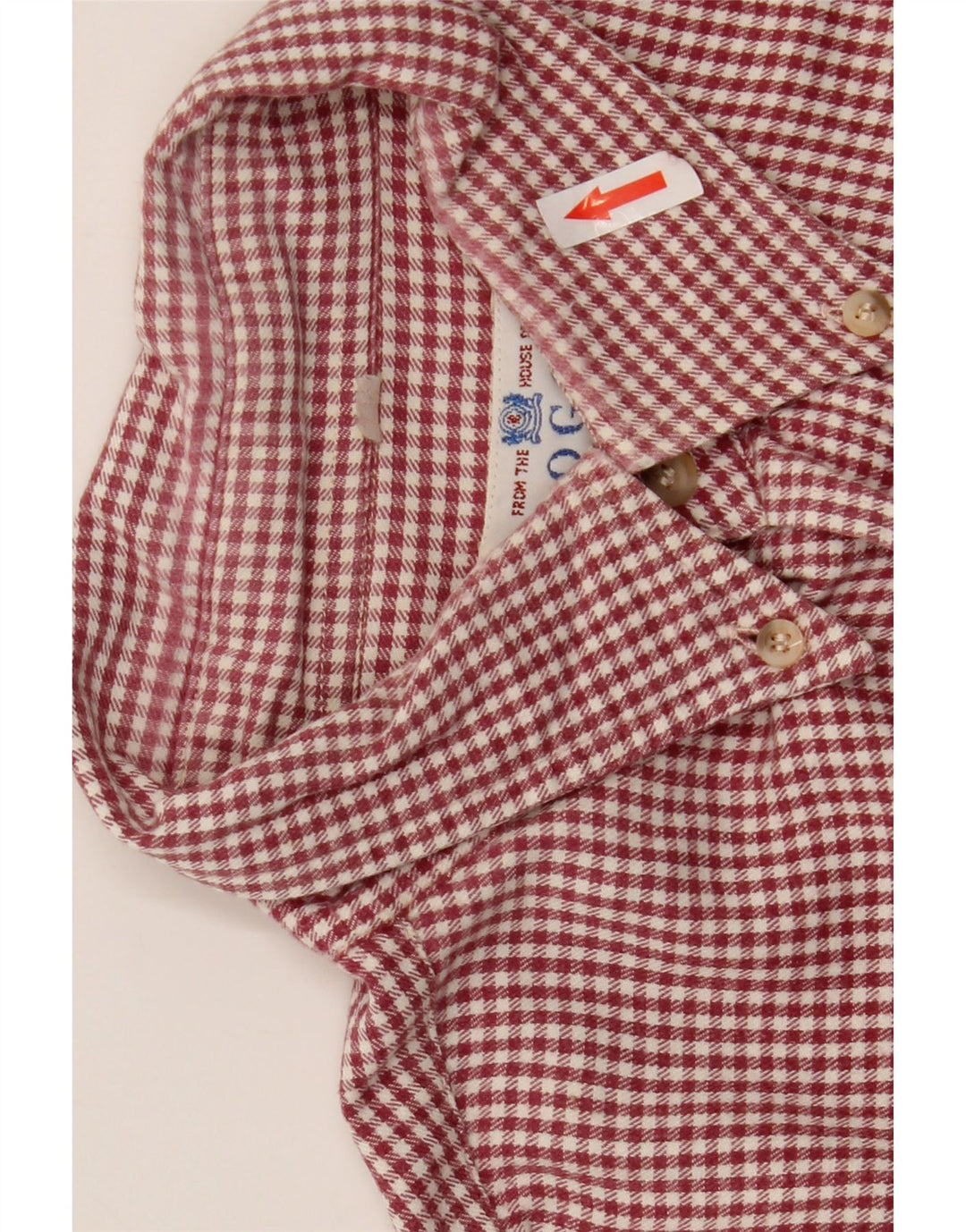 Camisa masculina Boggi grande guingão vermelho