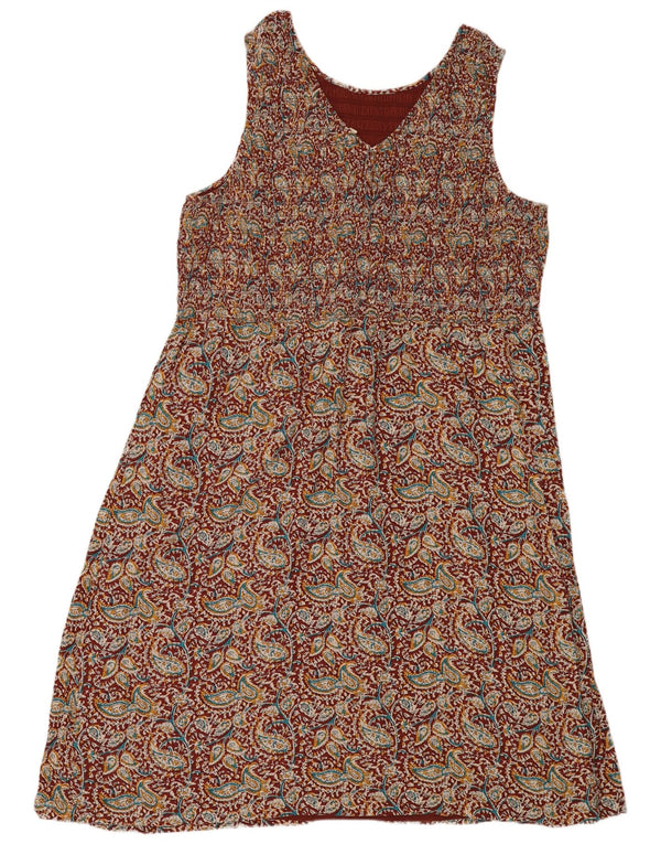 Fat Face Womens Sleeveless Maxi Dress UK 24 4XL Multicoloured Paisley