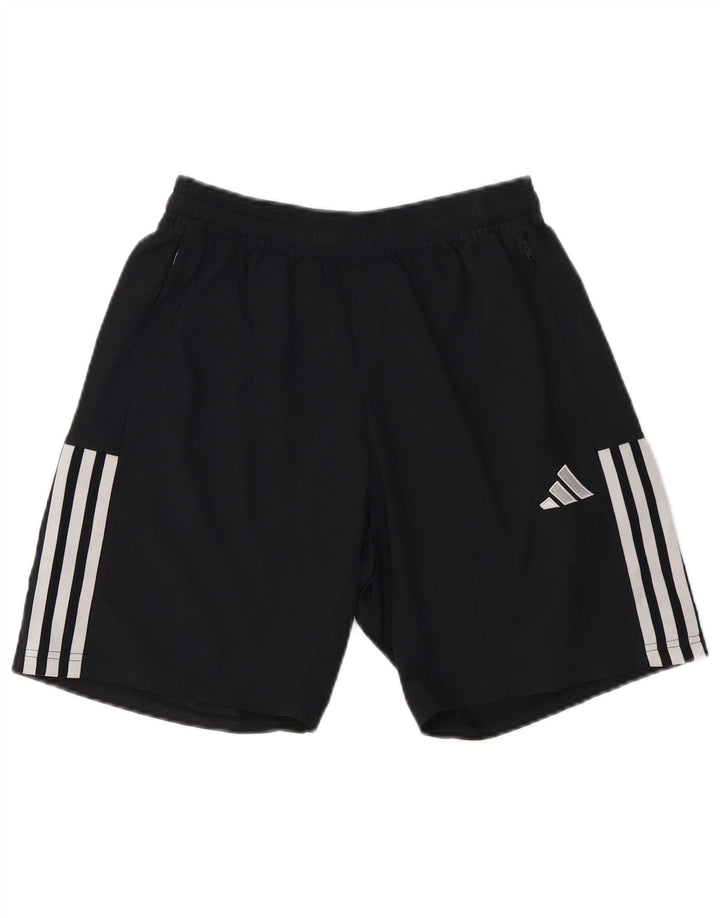 Shorts esportivos masculinos Adidas pequenos poliamida preta