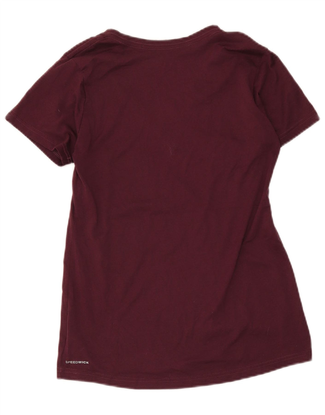 Reebok Camiseta Feminina Top UK 10 Pequena Borgonha Poliéster